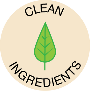 Clean beauty certification symbol, ensuring AROVE’s haircare formulas are free from harmful chemicals and unnecessary additives