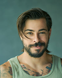 Michael Dueñas – AROVE’s co-founder and celebrity hairstylist, shaping the future of clean, high-performance haircare.
