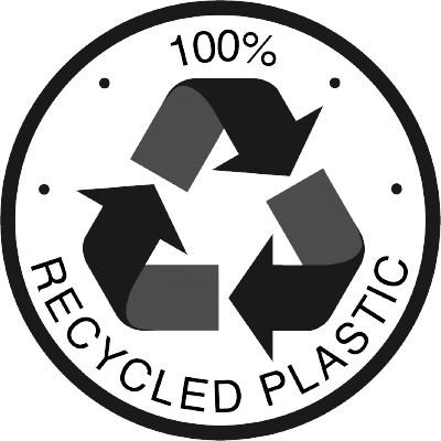 Universal recyclable packaging symbol, ensuring all AROVE packaging is designed for responsible disposal and sustainability